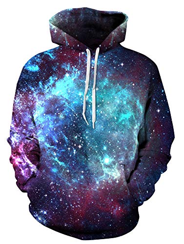 Kayolece Mens Womens Hoodies 3D Unisex Printed Cool Graphic Pullover Hooded Sweatshirts with Big Pockets