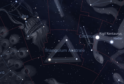 constellation of Triangulum australe