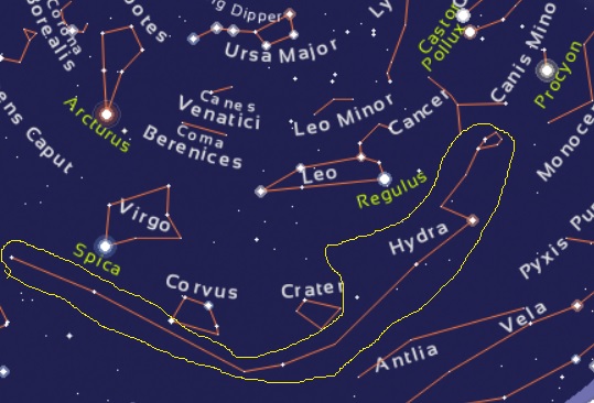 hydra constellation location
