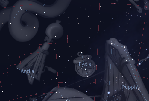constellation of pyxis